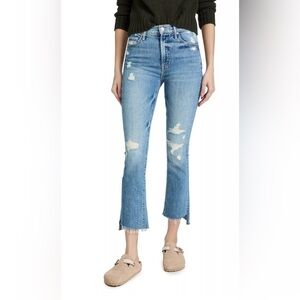 Mother Superior The Insider Crop Step Fray Jeans in Holy Melancholy Size 25